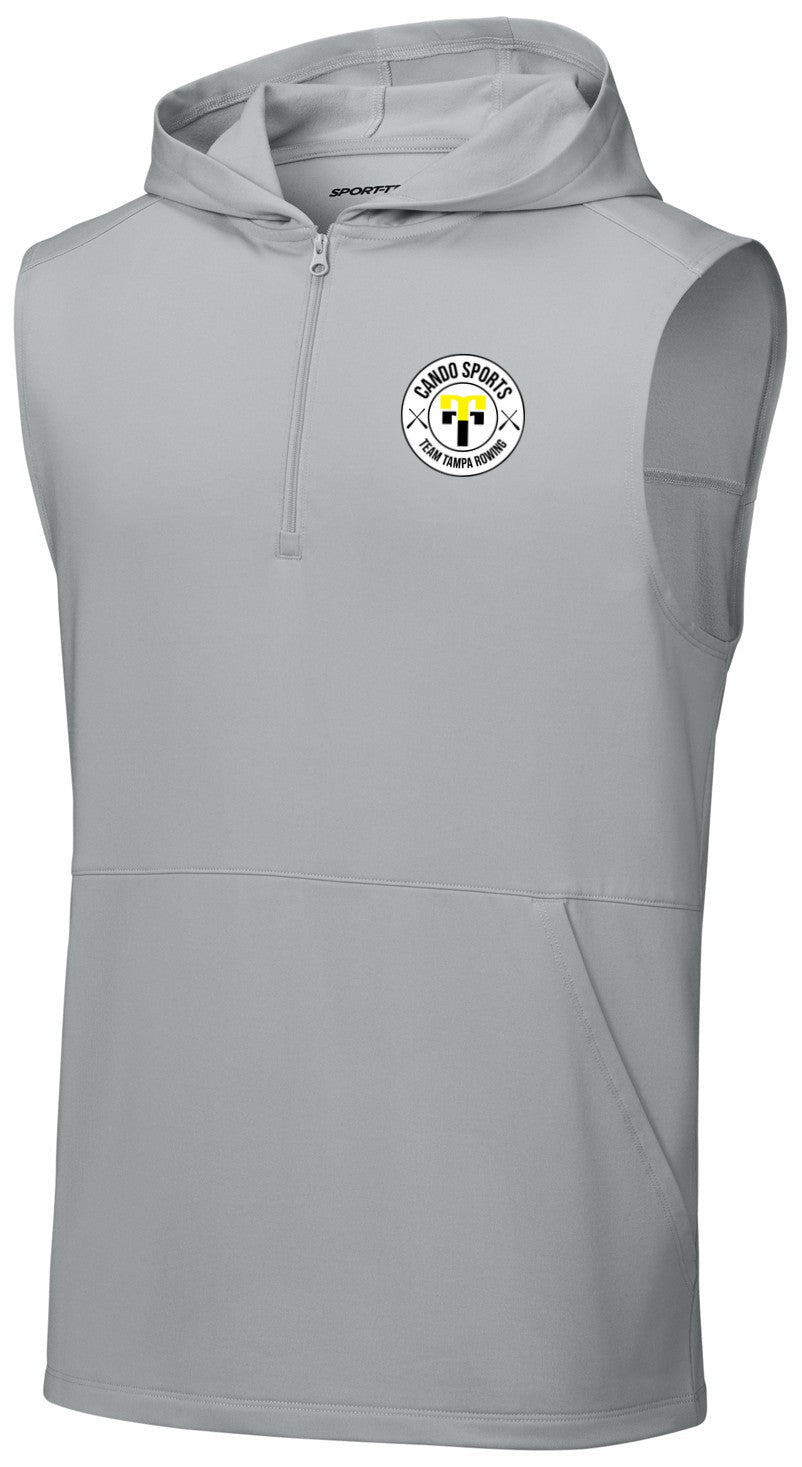 Sport-Wick Stretch Sleeveless Hooded 1/4-Zip