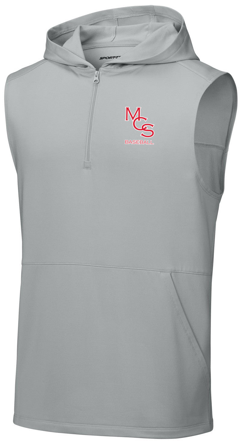 Sport-Wick Stretch Sleeveless Hooded 1/4-Zip