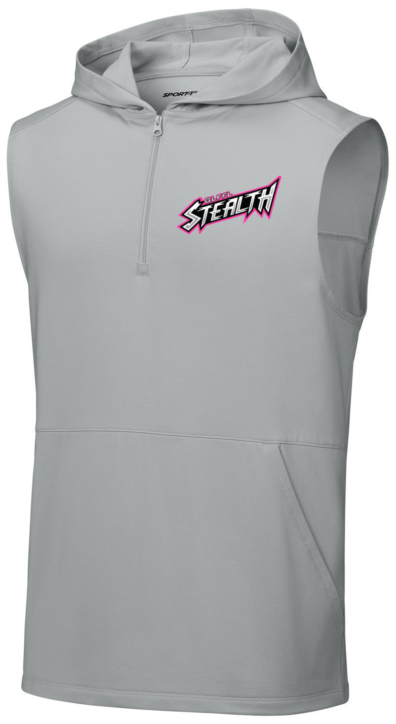 Sport-Wick Stretch Sleeveless Hooded 1/4-Zip