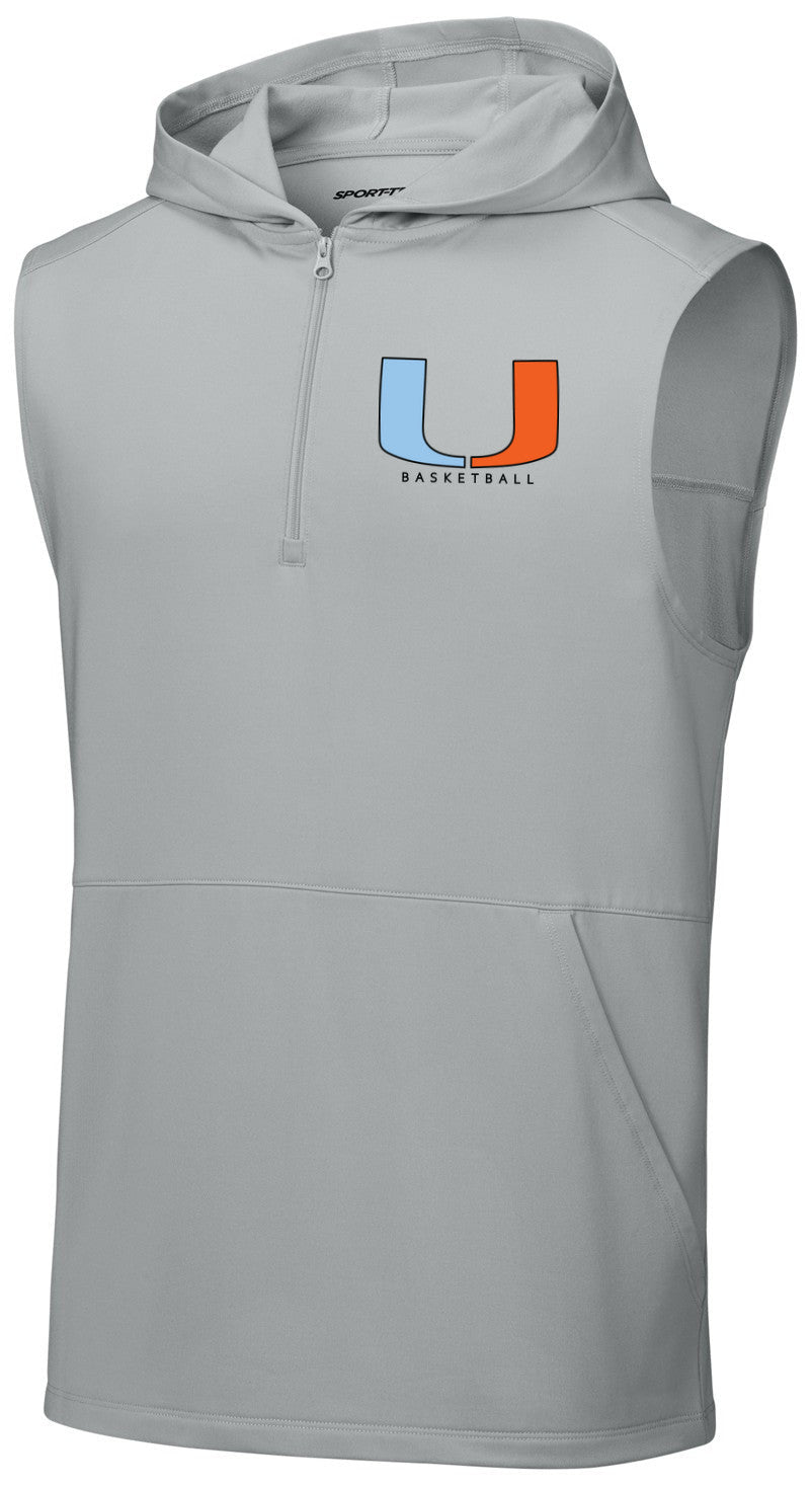 Sport-Wick Stretch Sleeveless Hooded 1/4-Zip