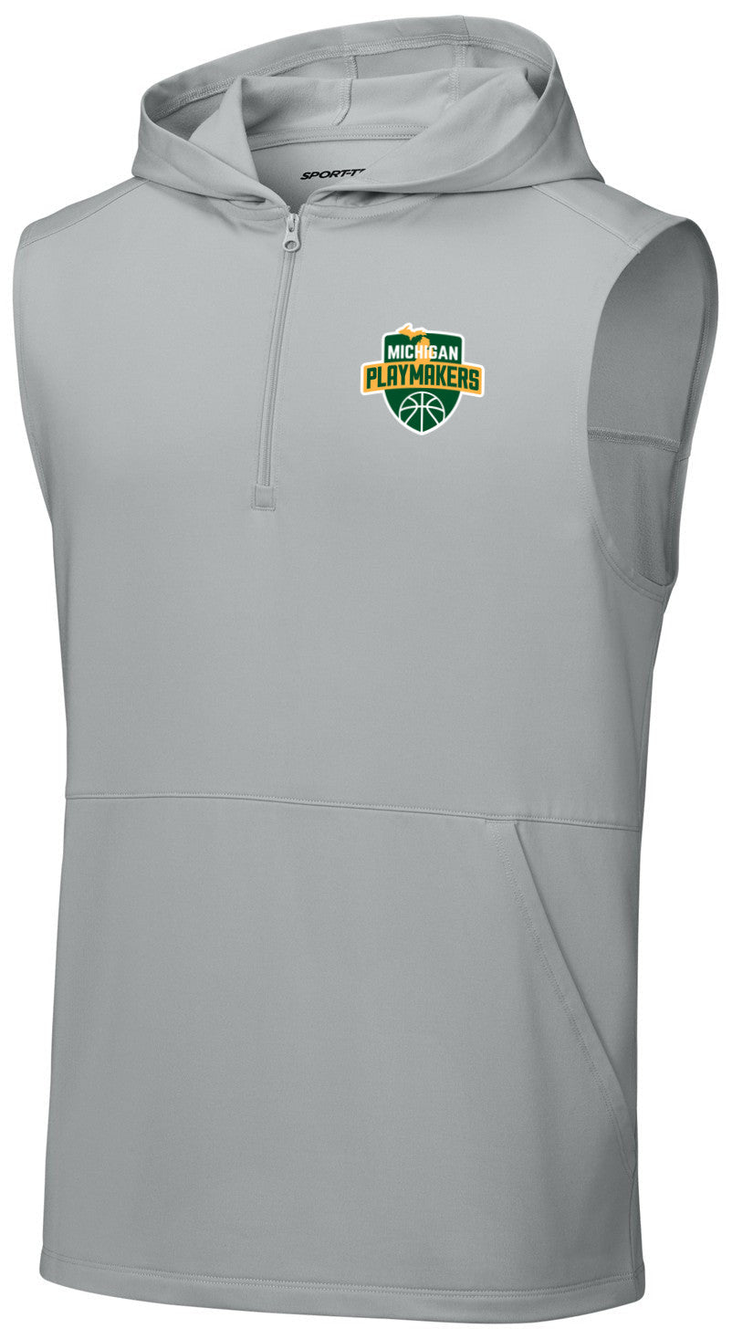 Sport-Wick Stretch Sleeveless Hooded 1/4-Zip