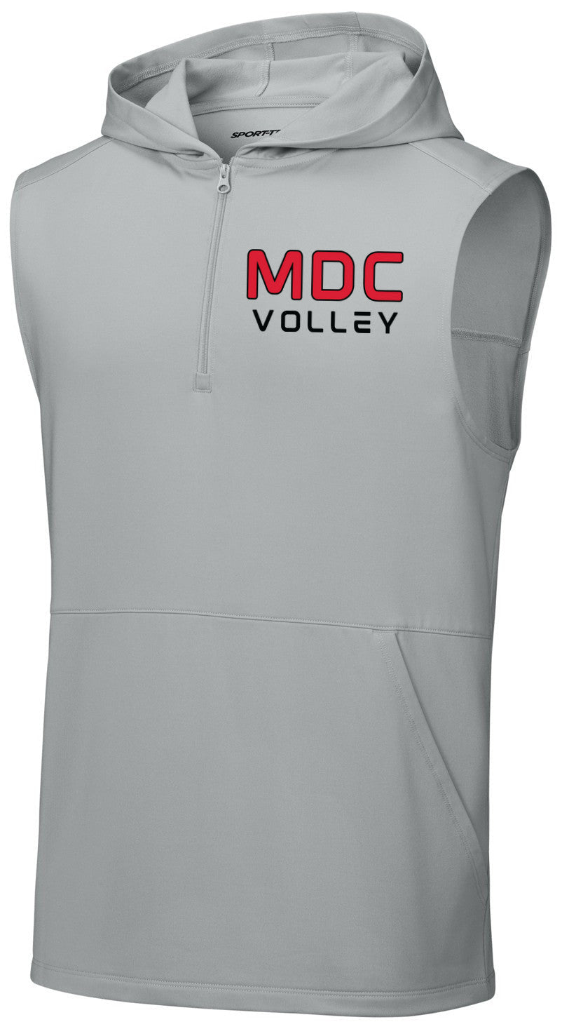 Sport-Wick Stretch Sleeveless Hooded 1/4-Zip