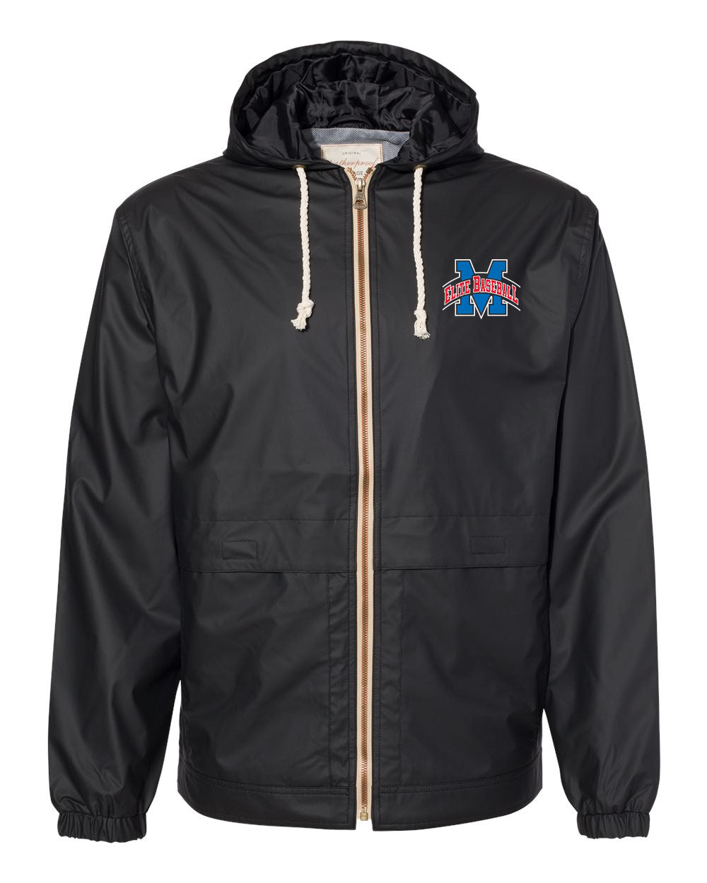 Unisex Vintage Hooded Rain Jacket