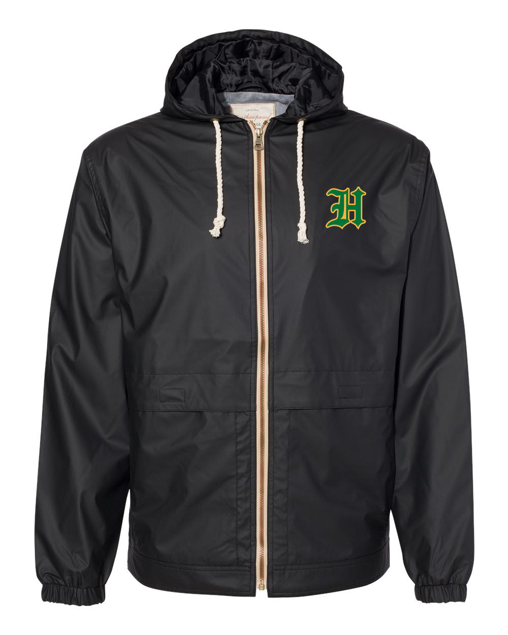 Unisex Vintage Hooded Rain Jacket