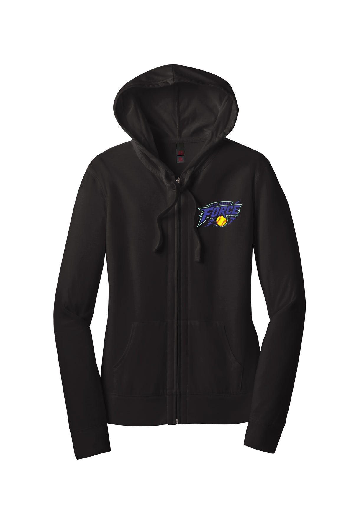 Women’s Fitted Jersey Full-Zip Hoodie