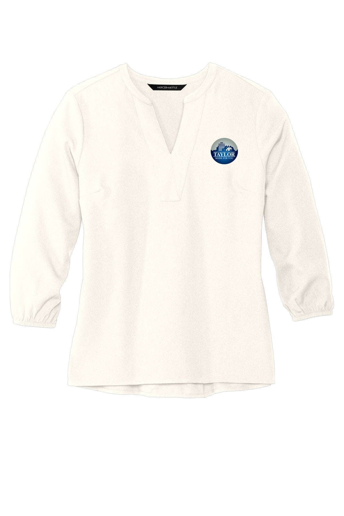 Women's Stretch Crepe 3/4-Sleeve Blouse