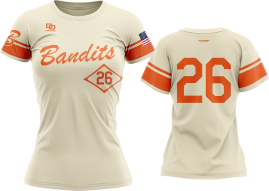 Custom Womens Crew Jersey - Cream LAA