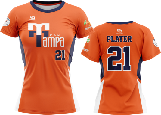 Custom Crew Jersey - Orange/Navy