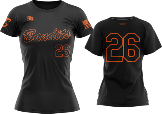 Custom Womens Crew Jersey - Blackout