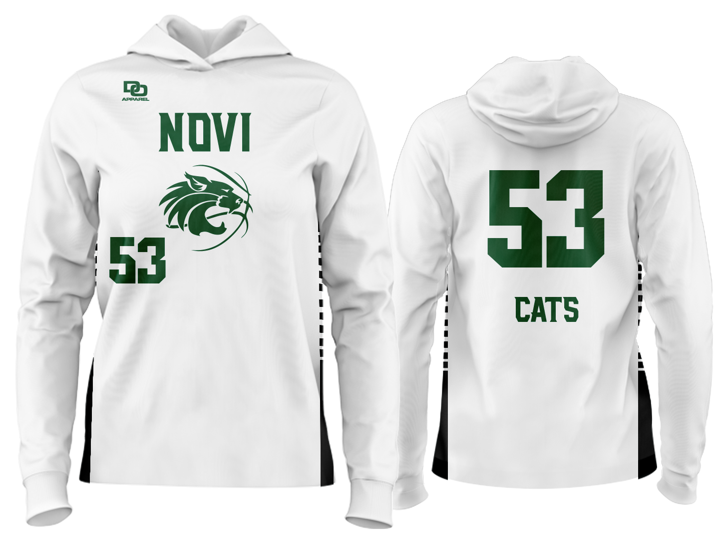 Custom Team Hoodie - White