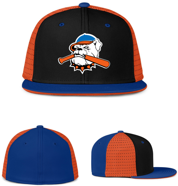 Custom Hat Perforated Gamechanger - Black Pinwheel