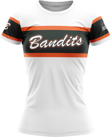 Custom Womens Crew Jersey - Black Stripe
