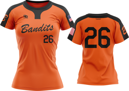 Custom Womens Crew Jersey - OSU Orange