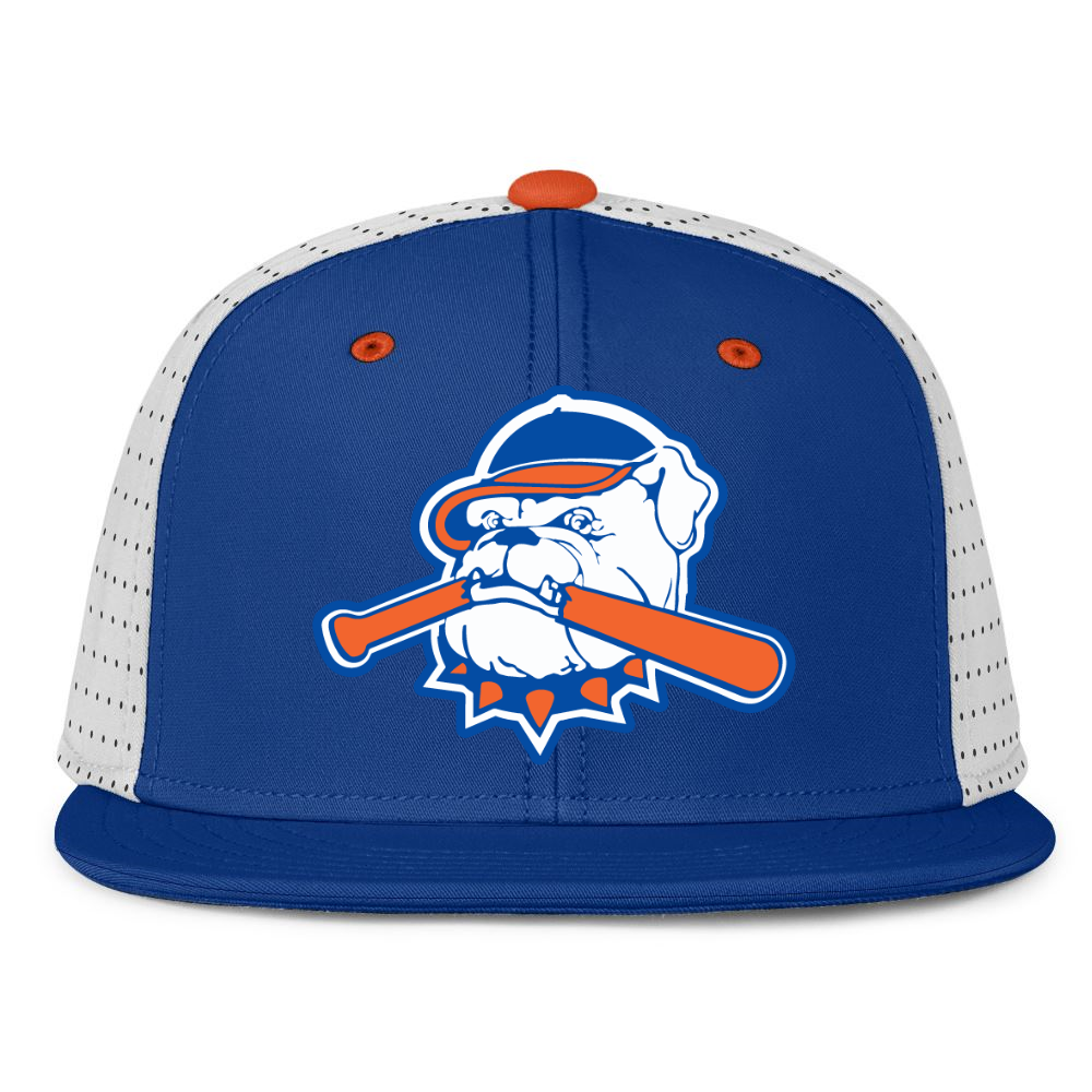 Custom Hat Perforated Gamechanger - Royal/White