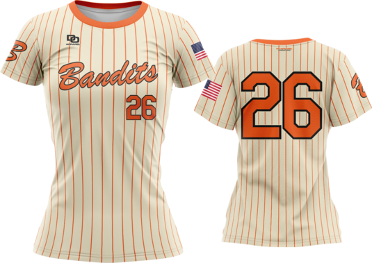 Custom Womens Crew Jersey - Cream NYC Pinny