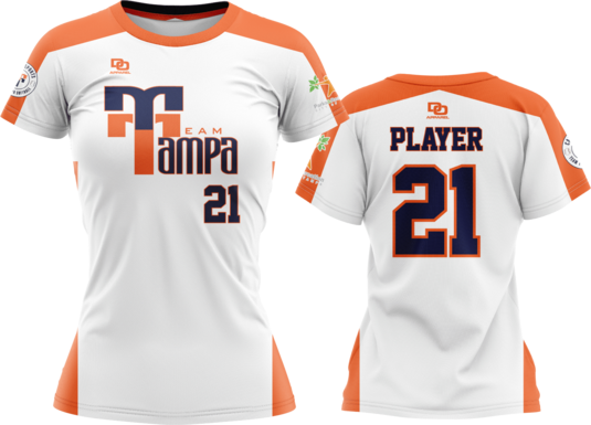Custom Crew Jersey - White/Orange