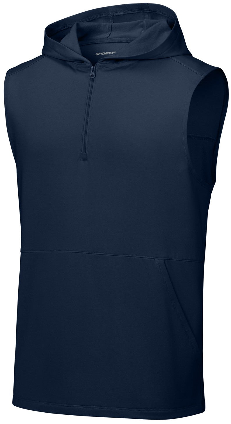 Sport-Wick Stretch Sleeveless Hooded 1/4-Zip