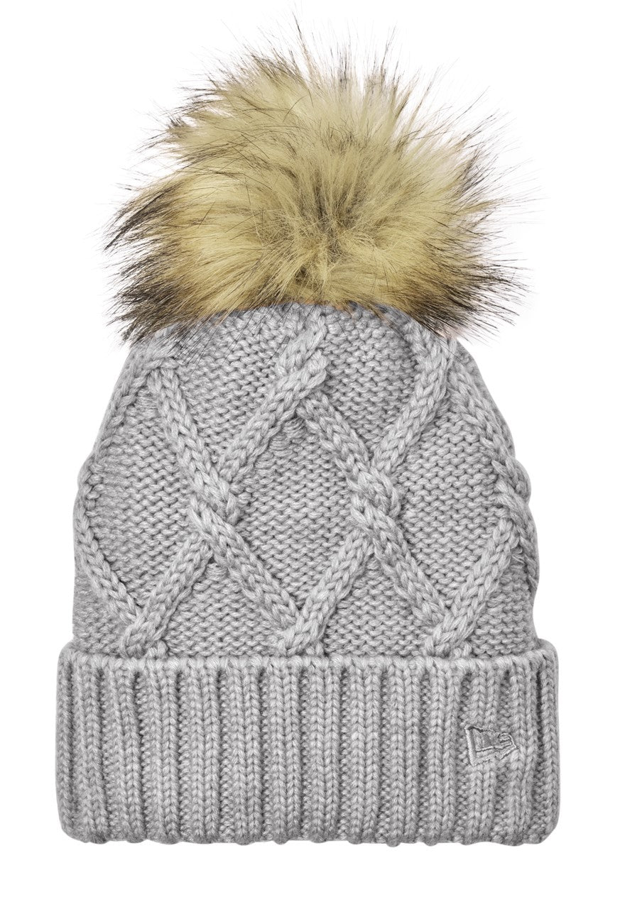 New Era Faux Fur Pom Beanie
