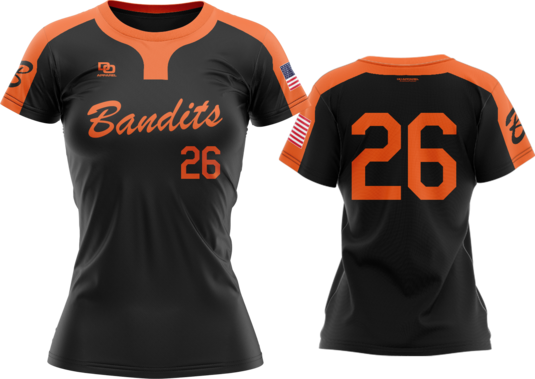 Custom Womens Crew Jersey - OSU Black