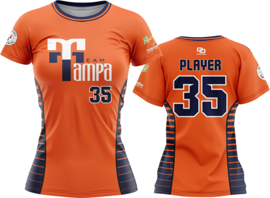Custom Crew Jersey - Orange/Navy