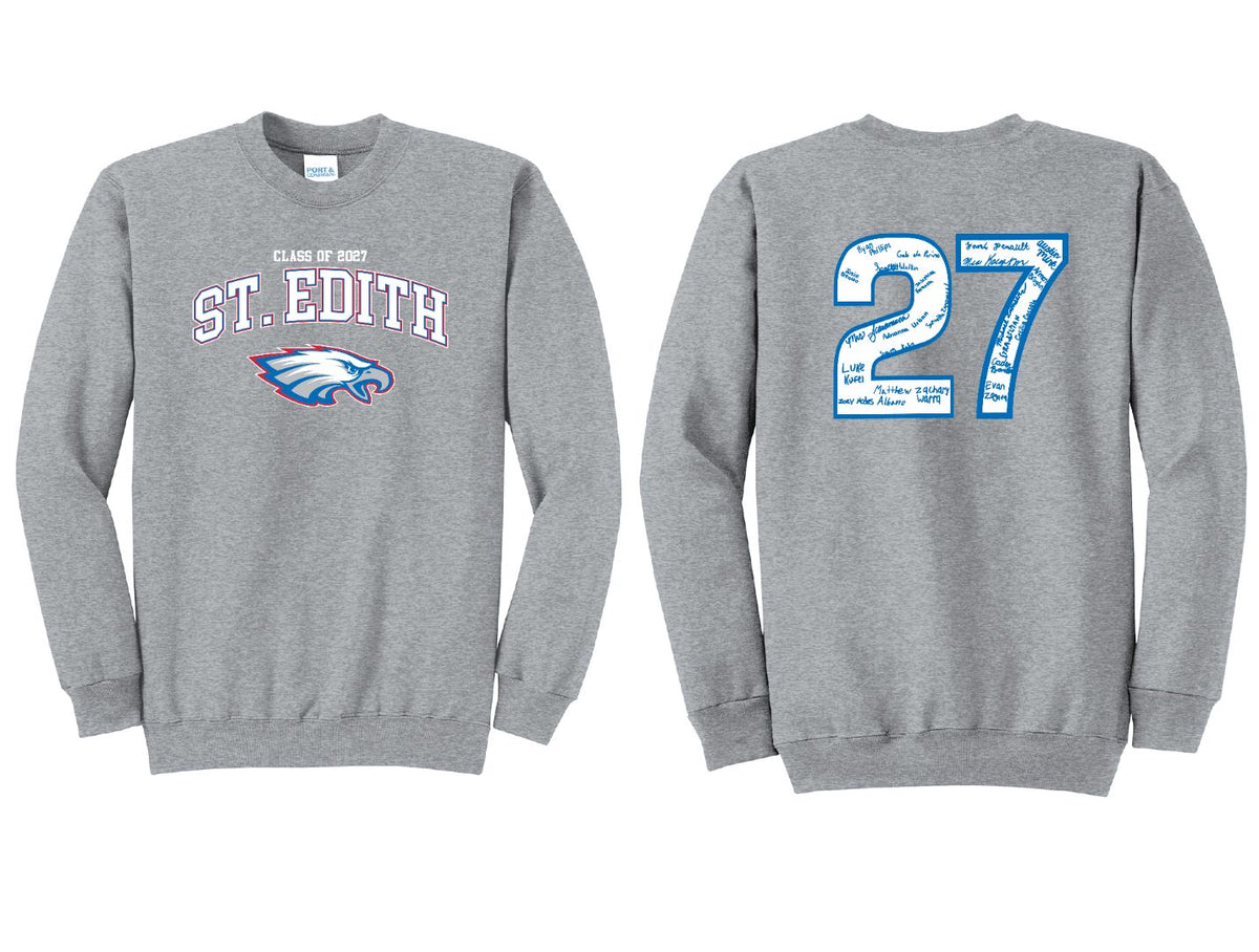 Port & Co Core Fleece Crewneck Sweatshirt - Athletic Heather