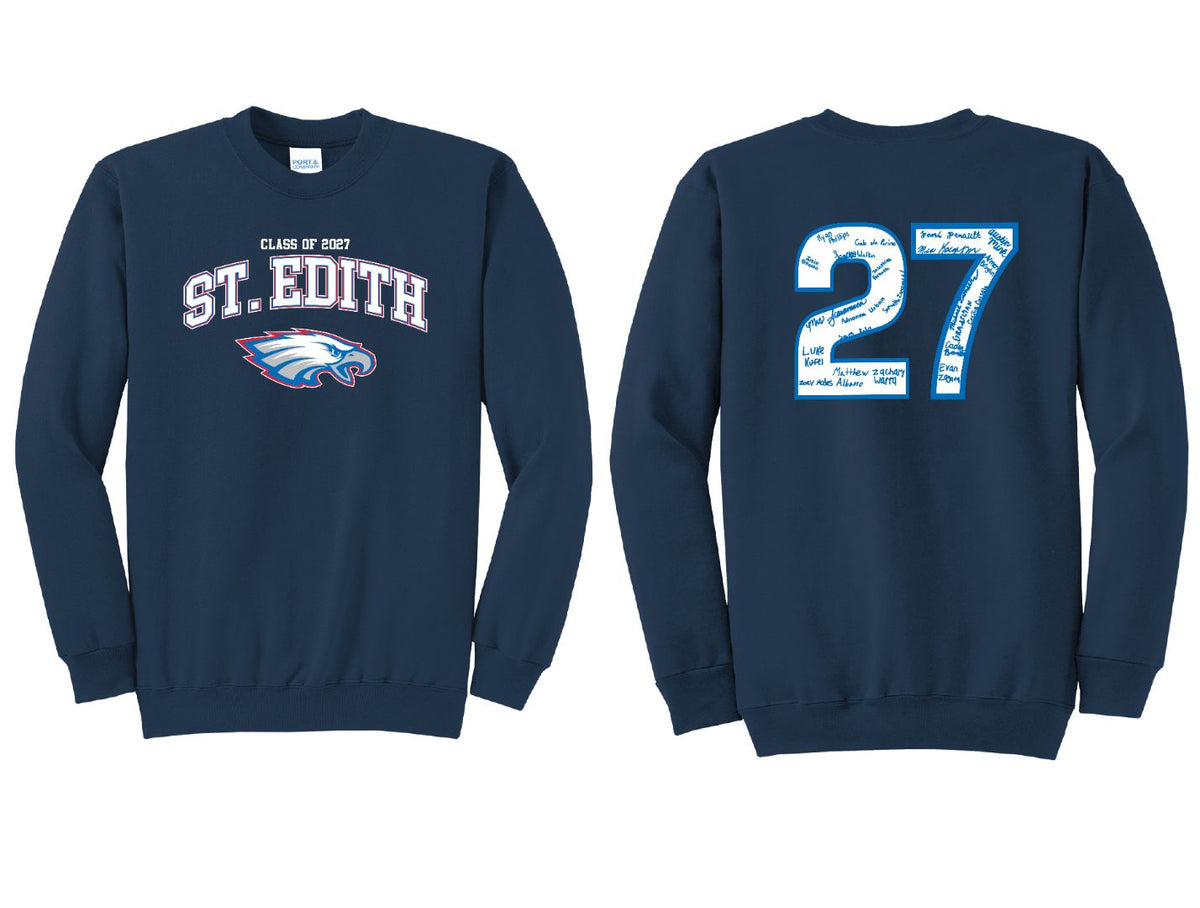Port & Co Core Fleece Crewneck Sweatshirt - Navy