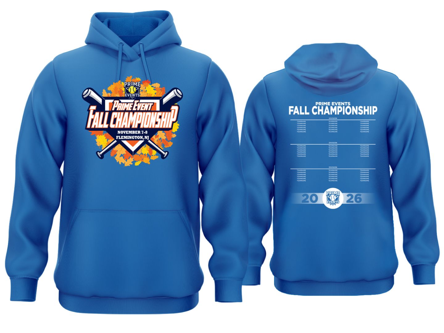 Tournament Fleece Hoodie - Fall Championship Royal