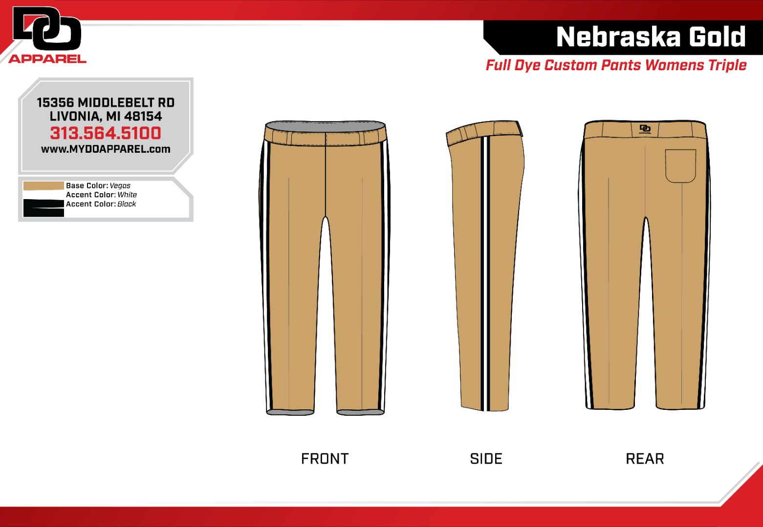 Custom Softball Pant - Vegas