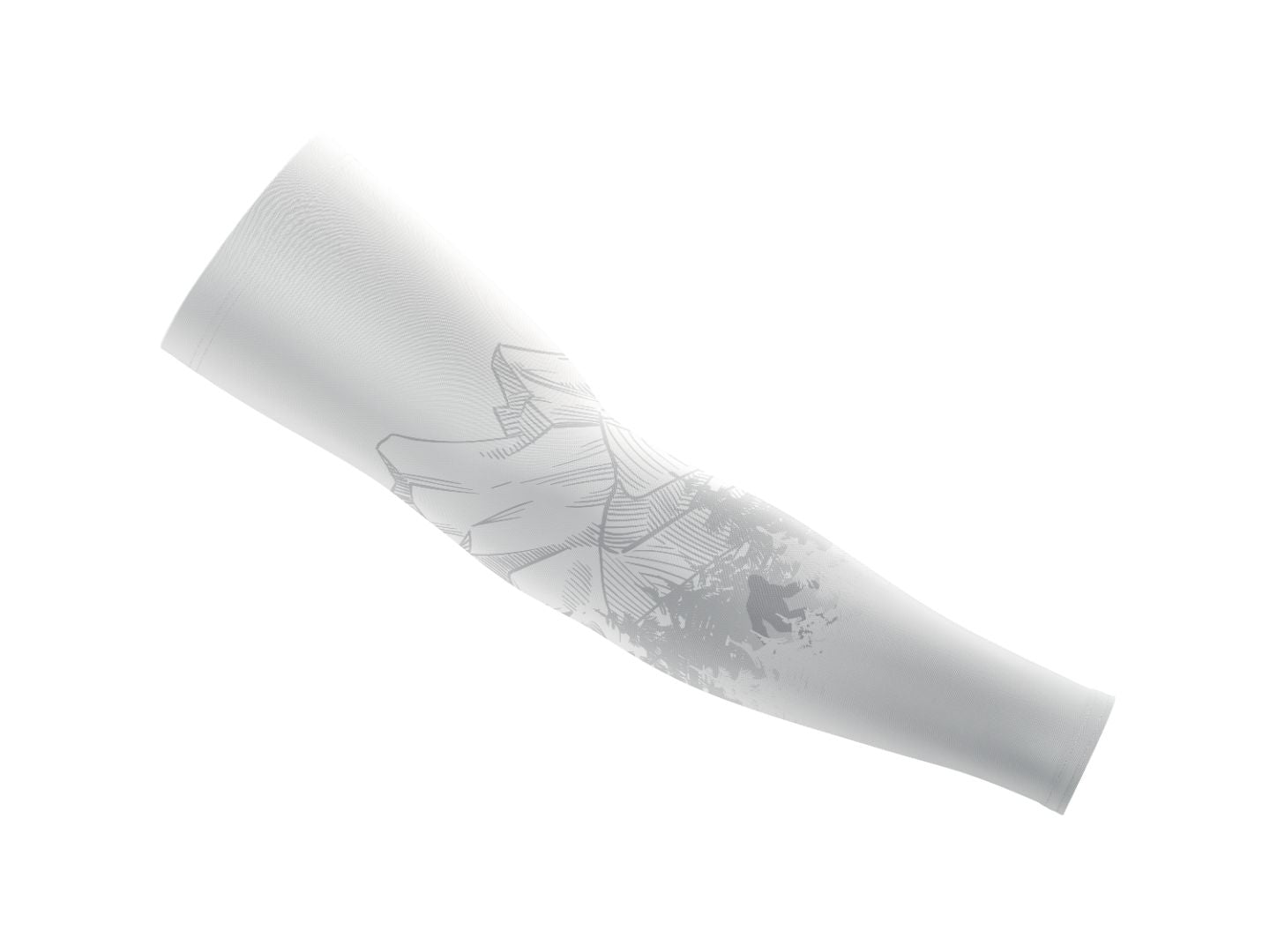 Custom Compression Arm Sleeve - White