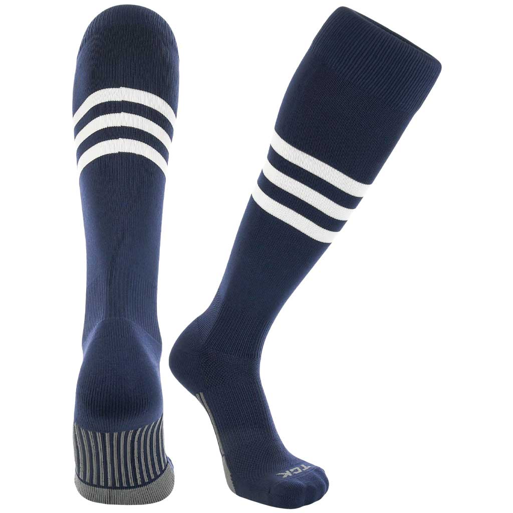Dugout Striped Socks - Navy/White