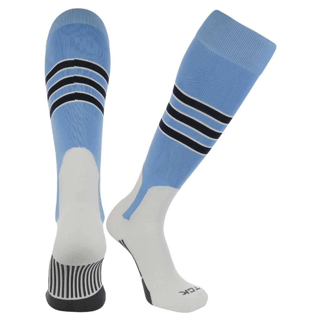 Dugout Stirrup Socks - Columbia Blue/White/Navy