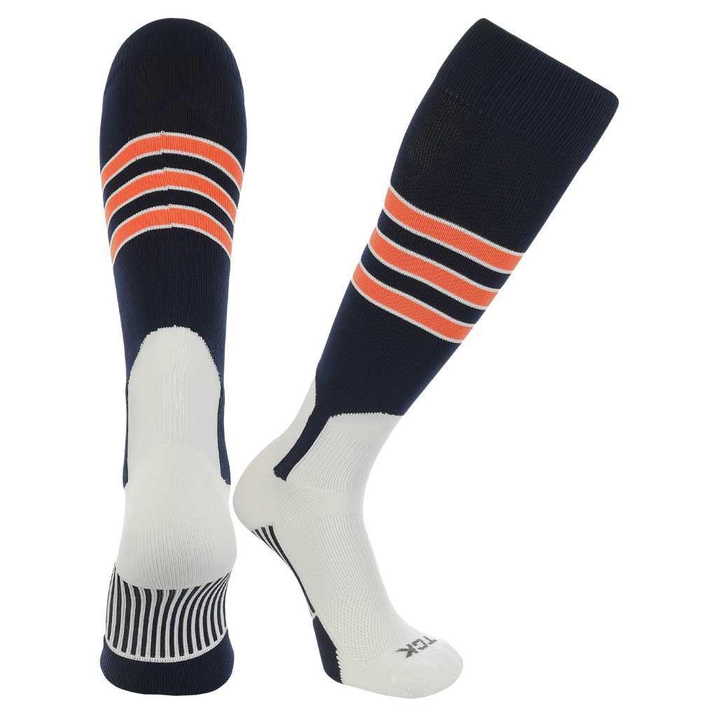Dugout Stirrup Socks - Navy/White/Orange