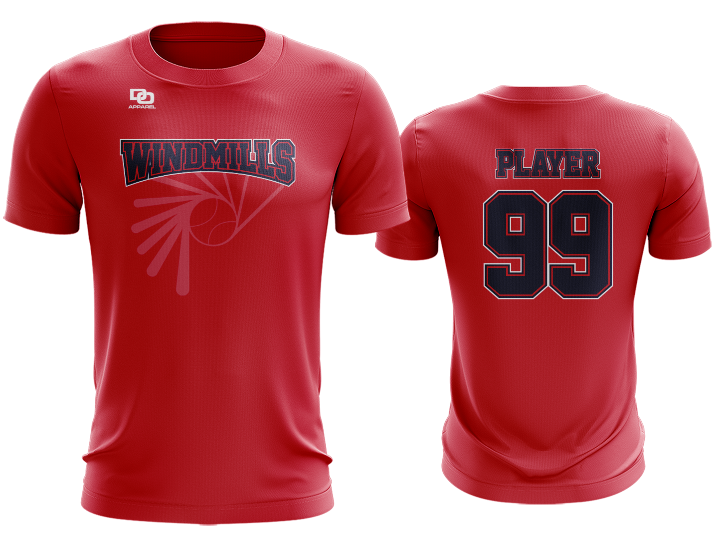 Dri-Fit Team Tee - Red Practice