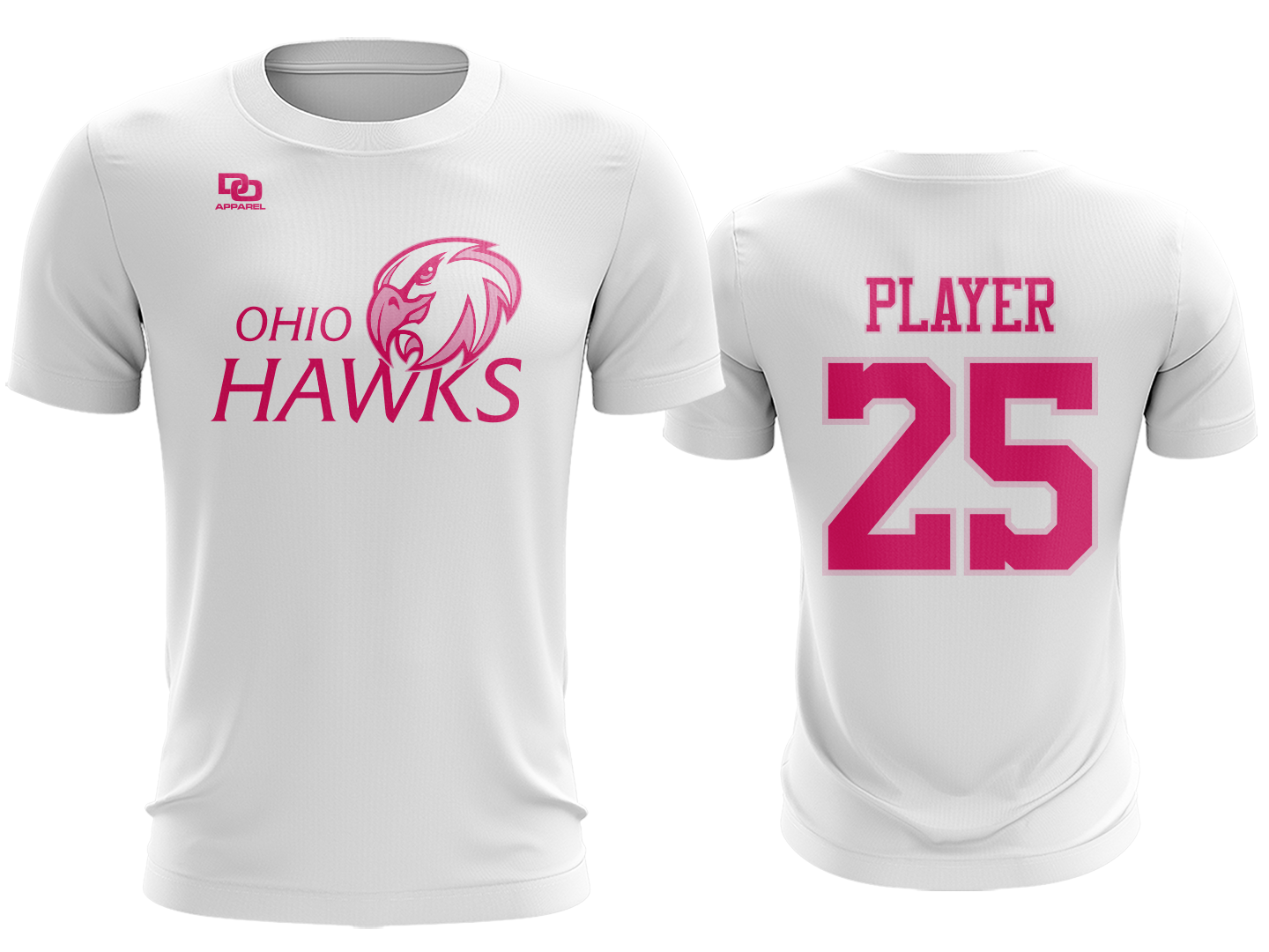 Dri-Fit Team Tee - White/Pink