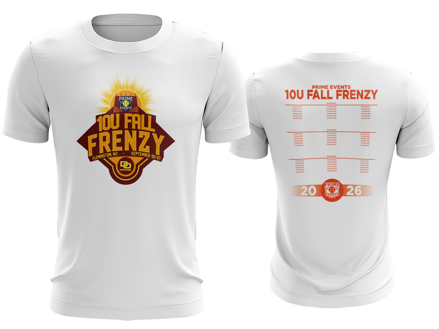 Tournament Tee - 10U Frenzy White