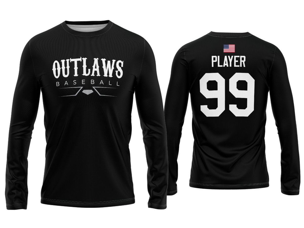 Dri-Fit Long Sleeve Team Tee - Black