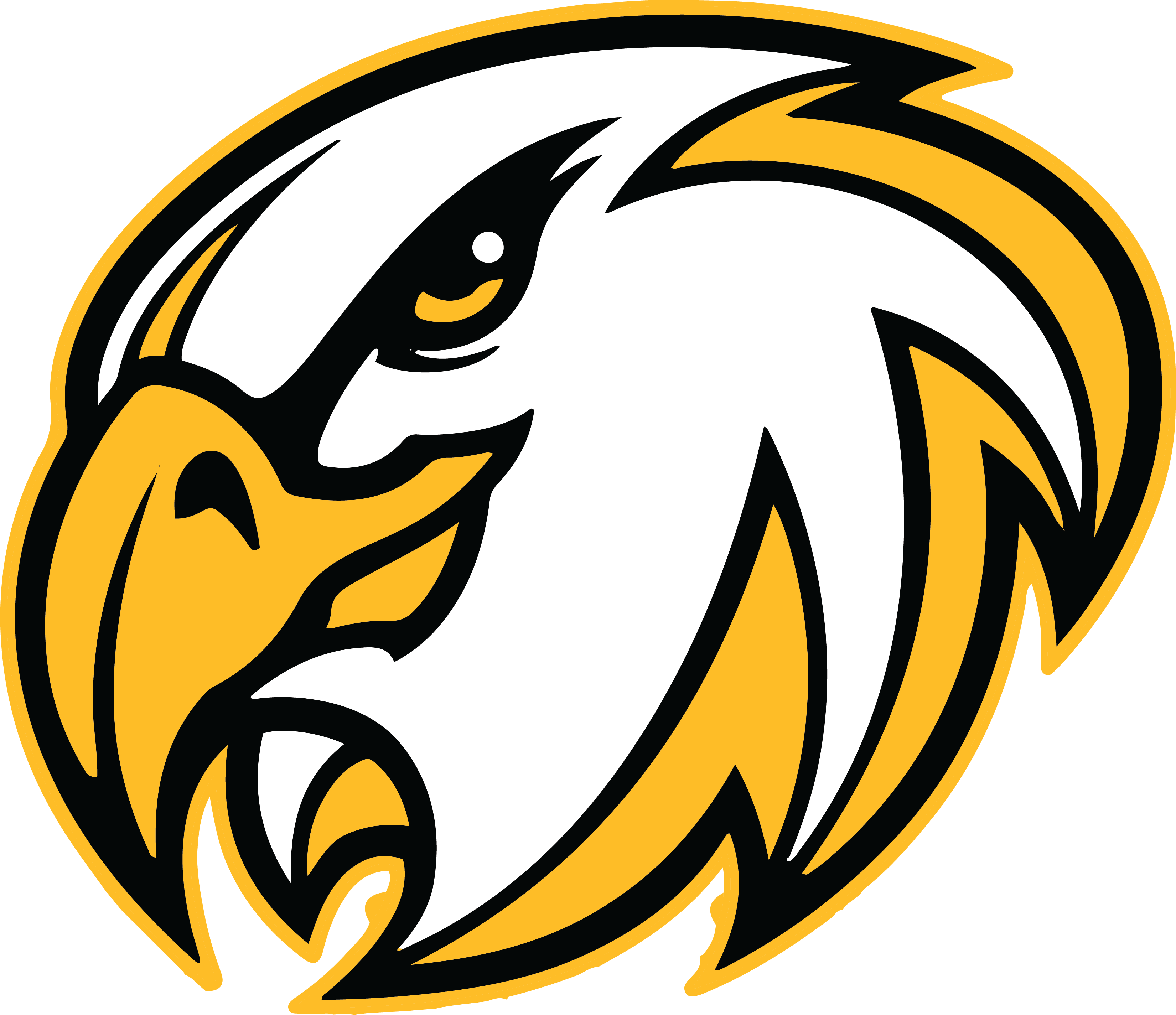 Hawks Puff Helmet Sticker