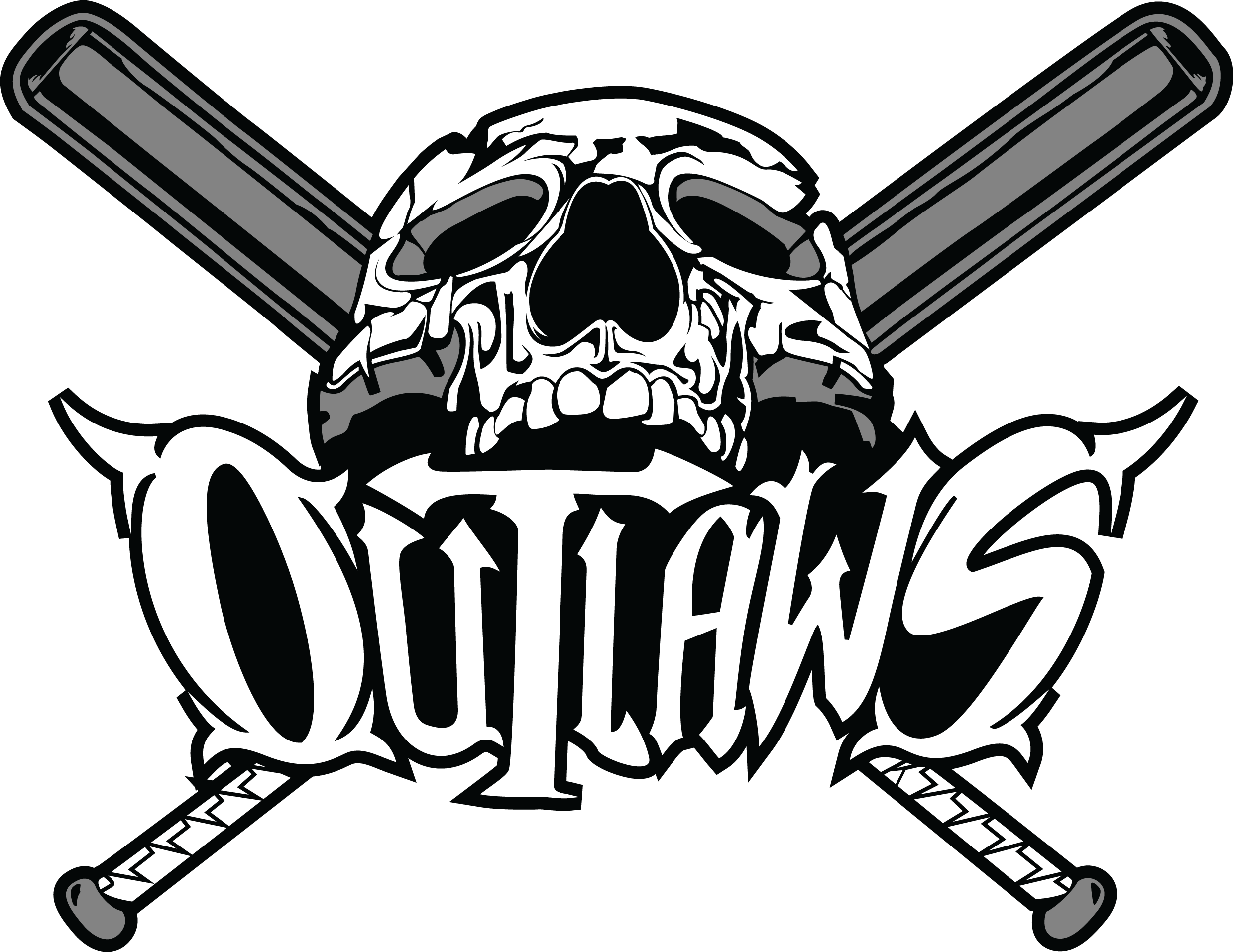 Outlaws Puff Helmet Sticker