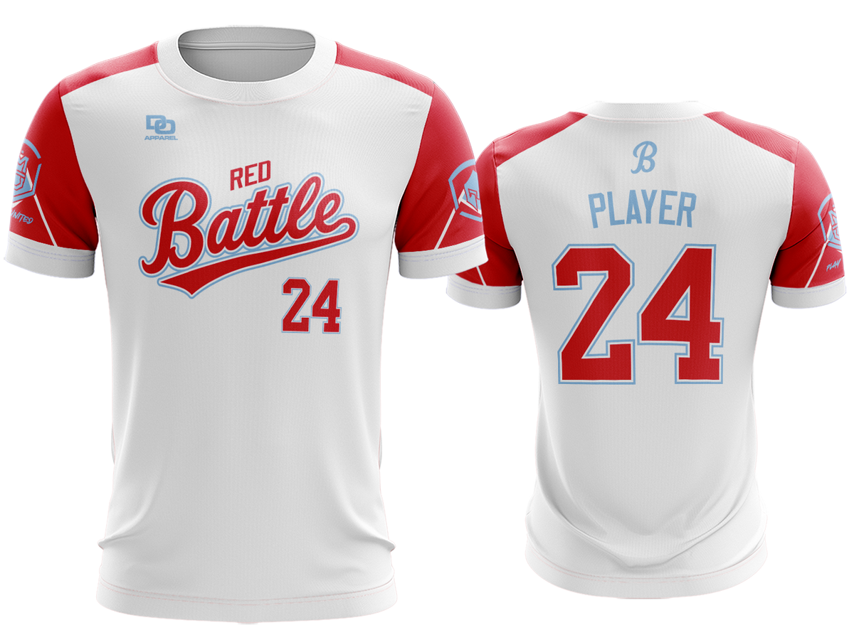 Custom Crew Jersey - Braves White/Columbia