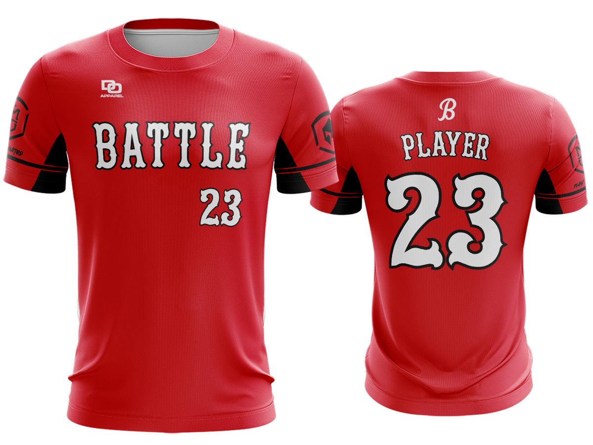 Custom Crew Jersey - Reds Black