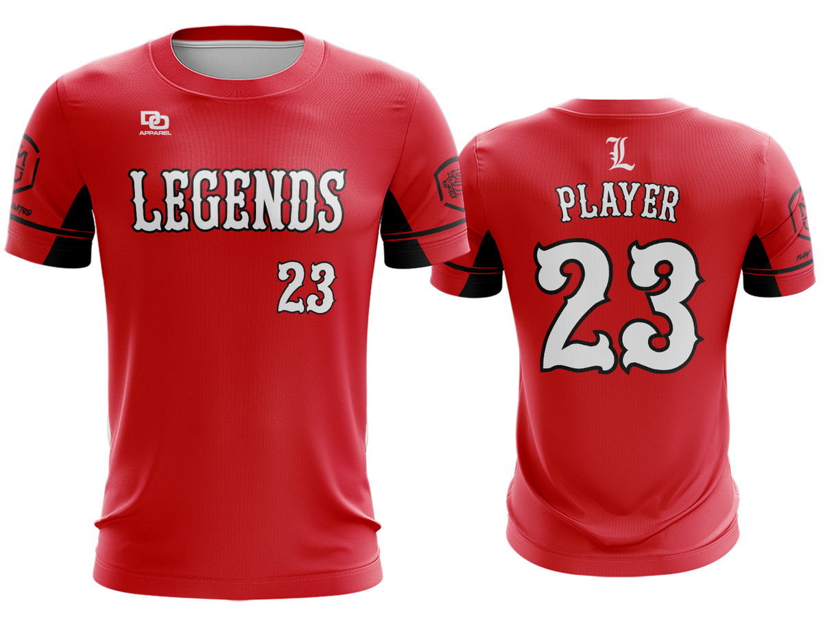 Custom Crew Jersey - Reds Black