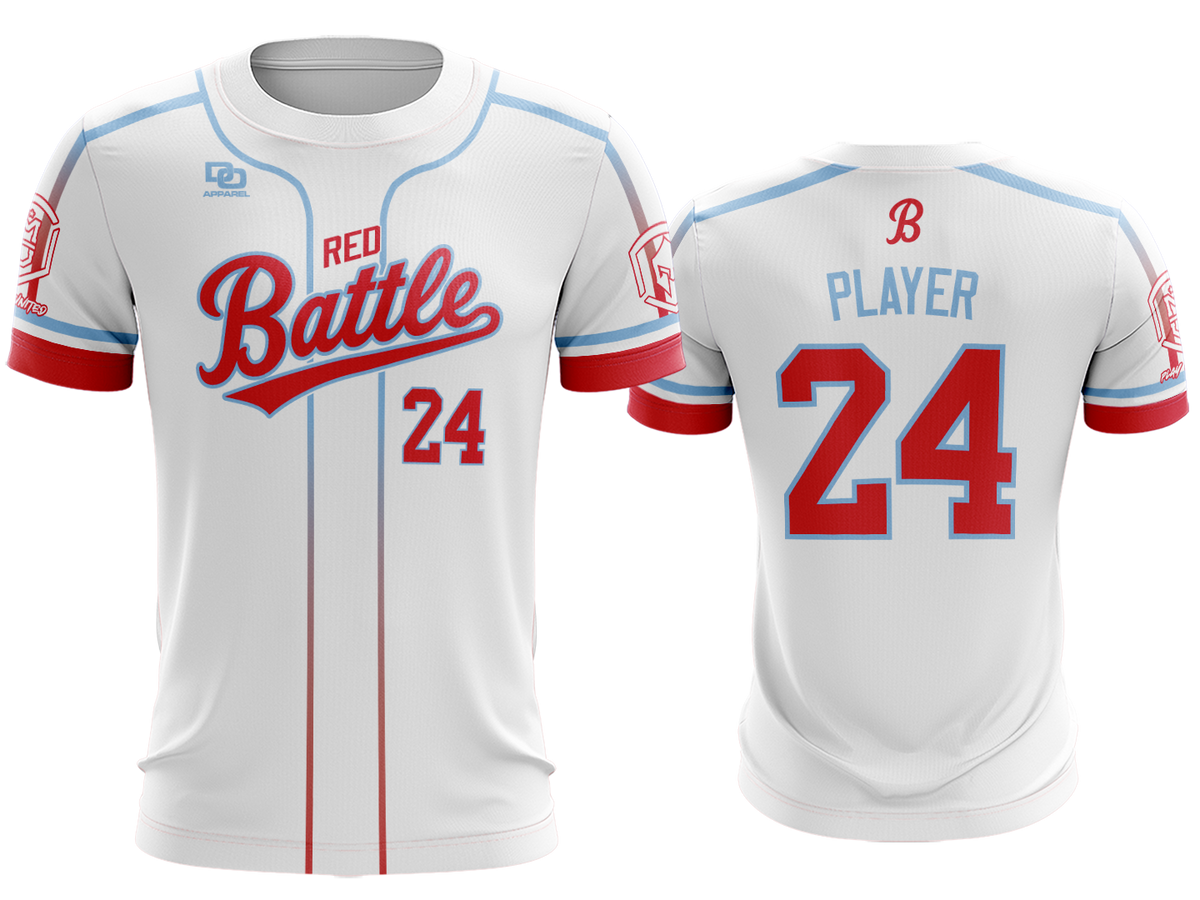 Custom Crew Jersey - Royals White/Columbia