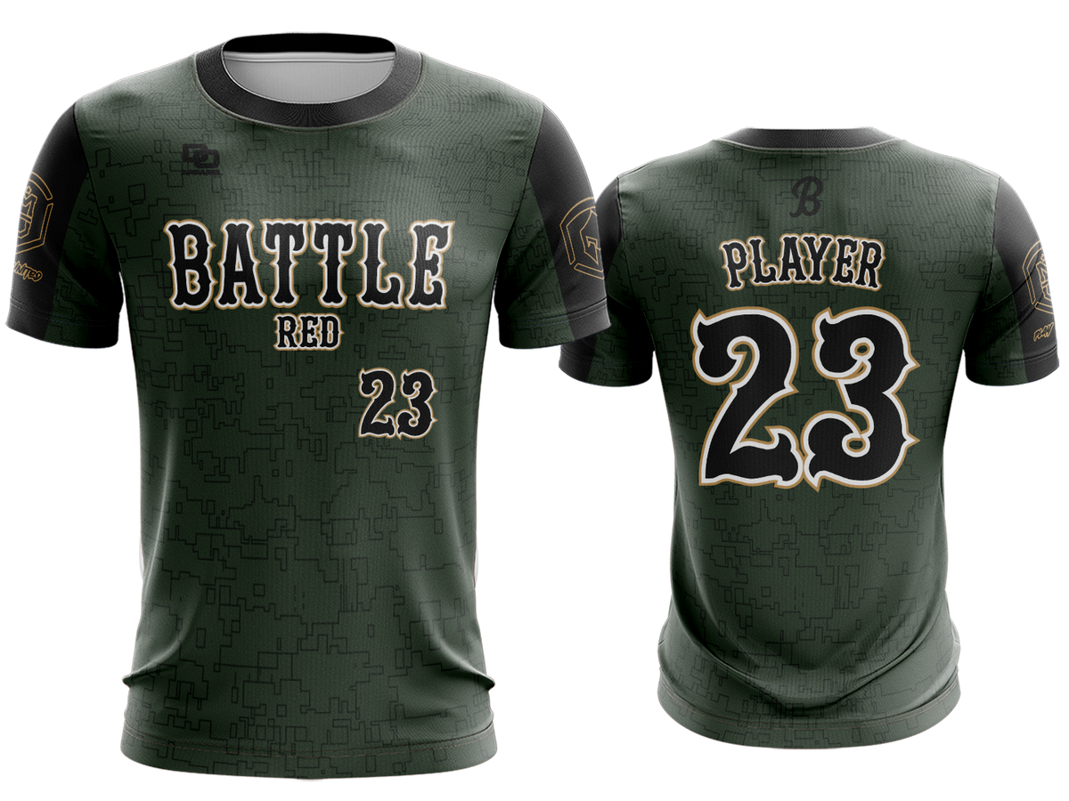 Custom Crew Jersey - STS Green Camo 6