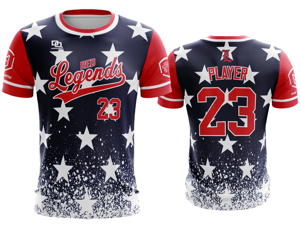 Custom Crew Jersey - USA Navy Stars