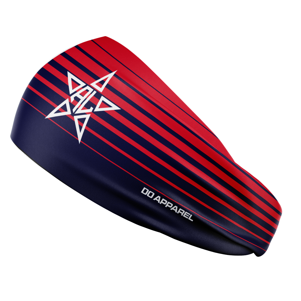 Custom Headband - Xmas Striped