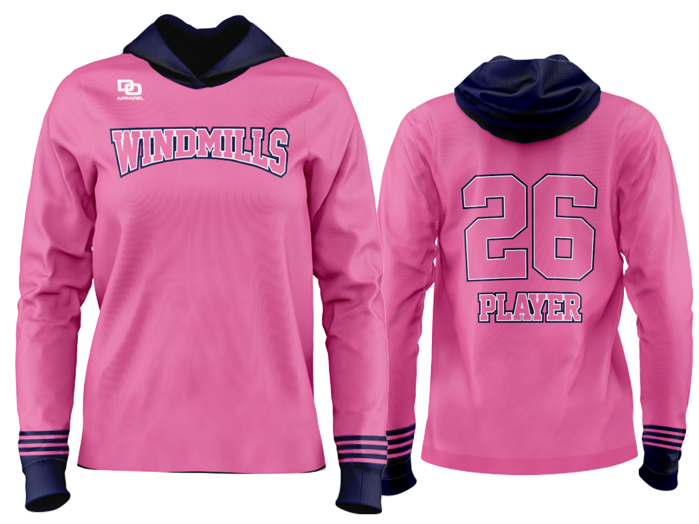 Custom Team Hoodie - Pink