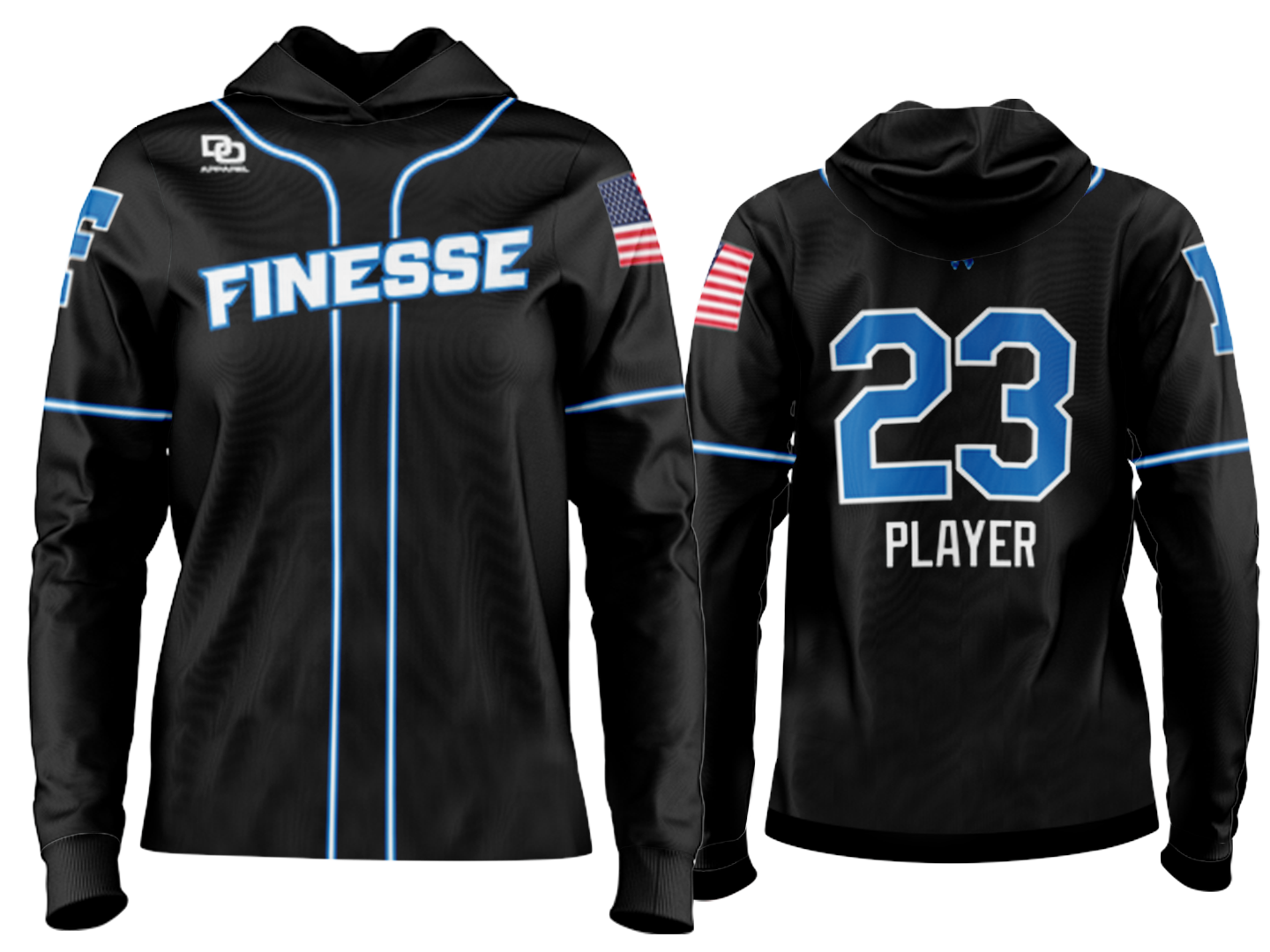 Custom Team Hoodie - Black TN