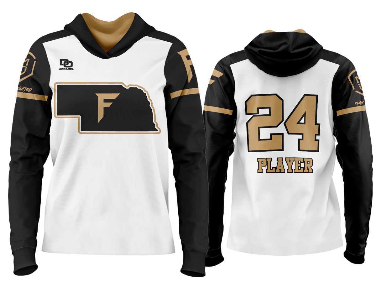 Custom Team Hoodie - NE White Alt