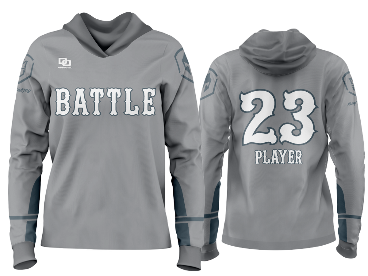 Custom Team Hoodie - Reds Gray