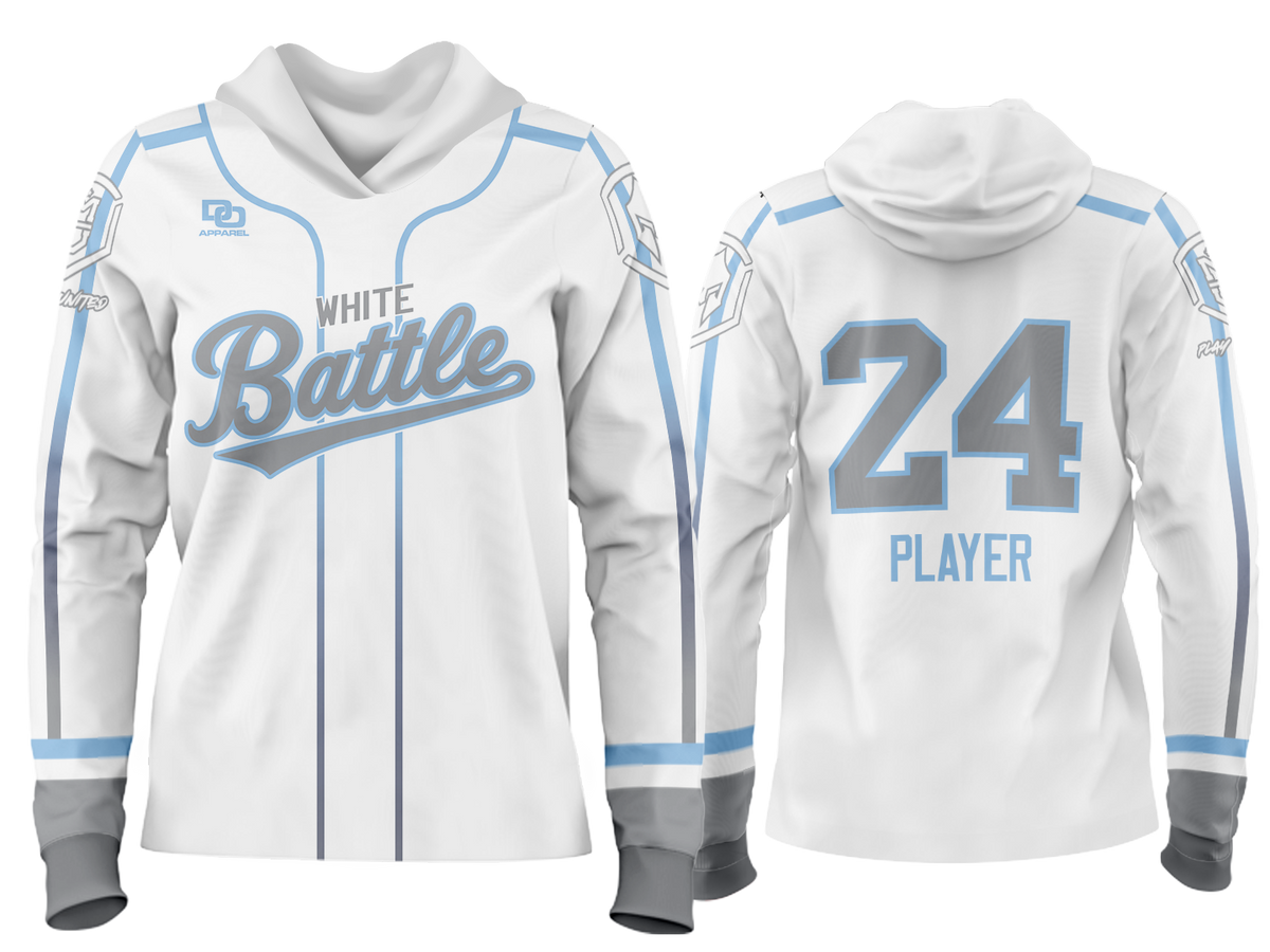 Custom Team Hoodie - Royals White/Columbia